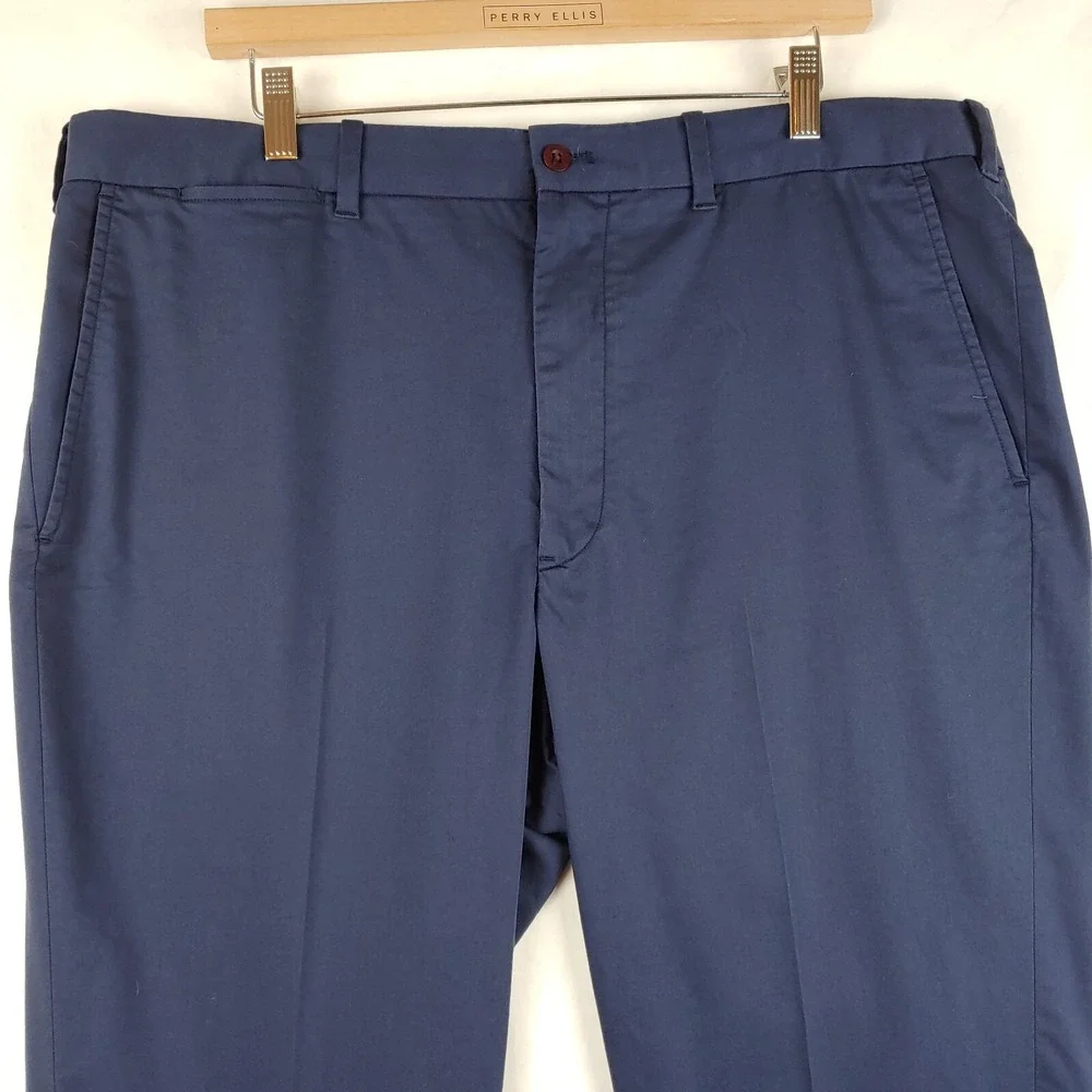 Polo Golf Ralph Lauren Pants Mens 38x30 Blue Tailored Fit Flat Front Preppy